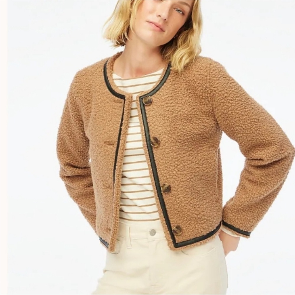 J. Crew Factory Sherpa lady jacket
